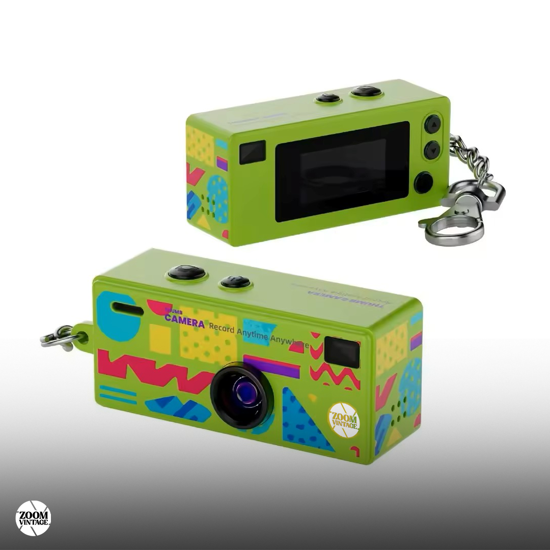 ZoomVintage RetroShot — Wide-Angle Digital Camera, 8 Colors