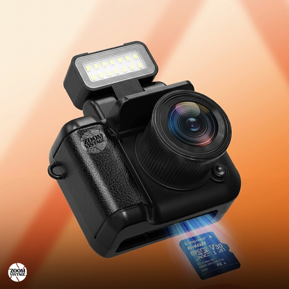 ZoomVintage Pocket Video Cam — Mini Video Camera for Creators
