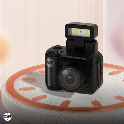 ZoomVintage Pocket Video Cam — Mini Video Camera for Creators