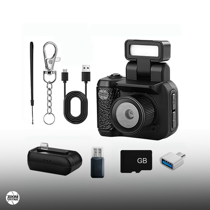 ZoomVintage Pocket Video Cam — Mini Video Camera for Creators