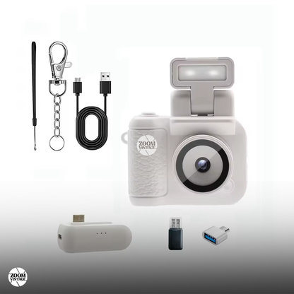 ZoomVintage Pocket Video Cam — Mini Video Camera for Creators
