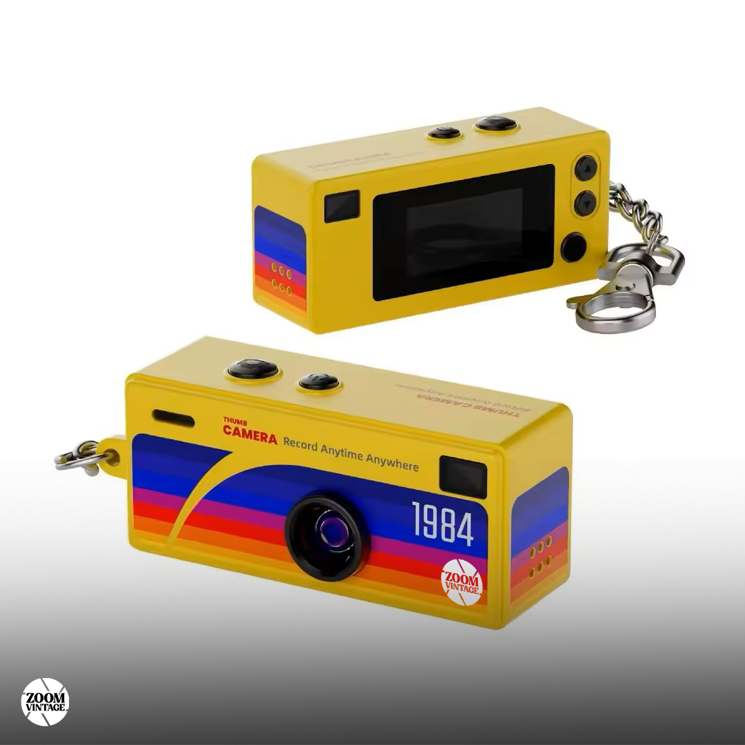 ZoomVintage RetroShot — Wide-Angle Digital Camera, 8 Colors