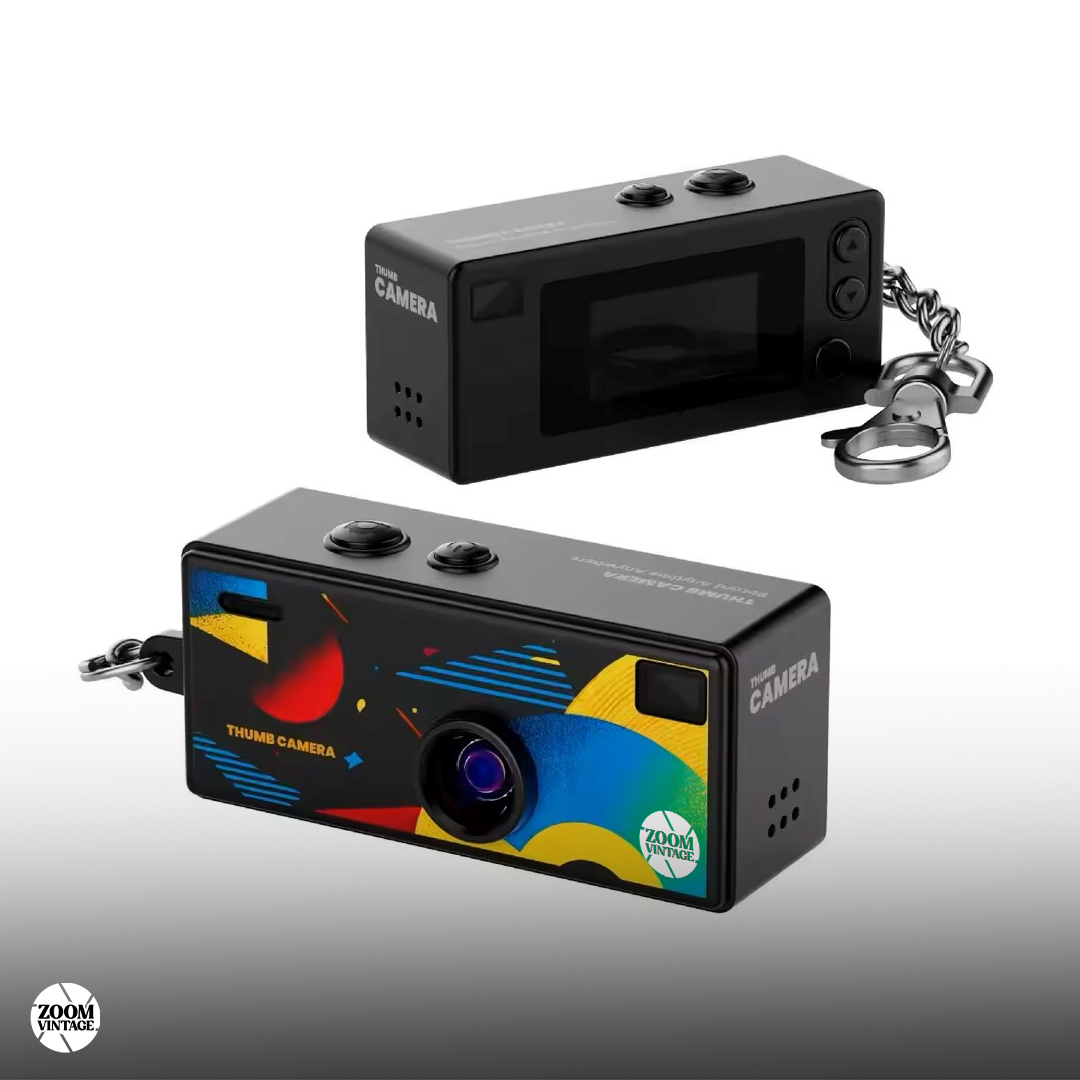 ZoomVintage RetroShot — Wide-Angle Digital Camera, 8 Colors – Zoom
