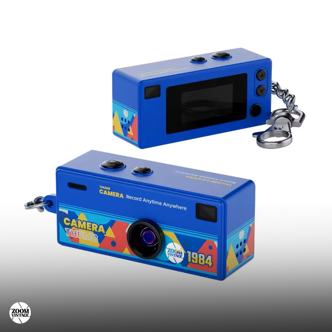 ZoomVintage RetroShot — Wide-Angle Digital Camera, 8 Colors