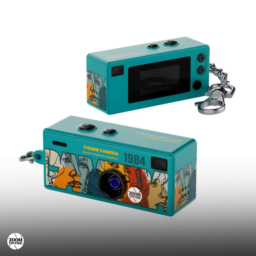 ZoomVintage RetroShot — Wide-Angle Digital Camera, 8 Colors