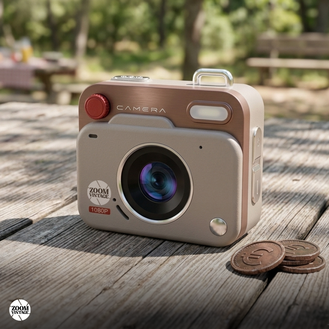ZoomVintage Snap — CCD Digital Camera with Vintage Film Look