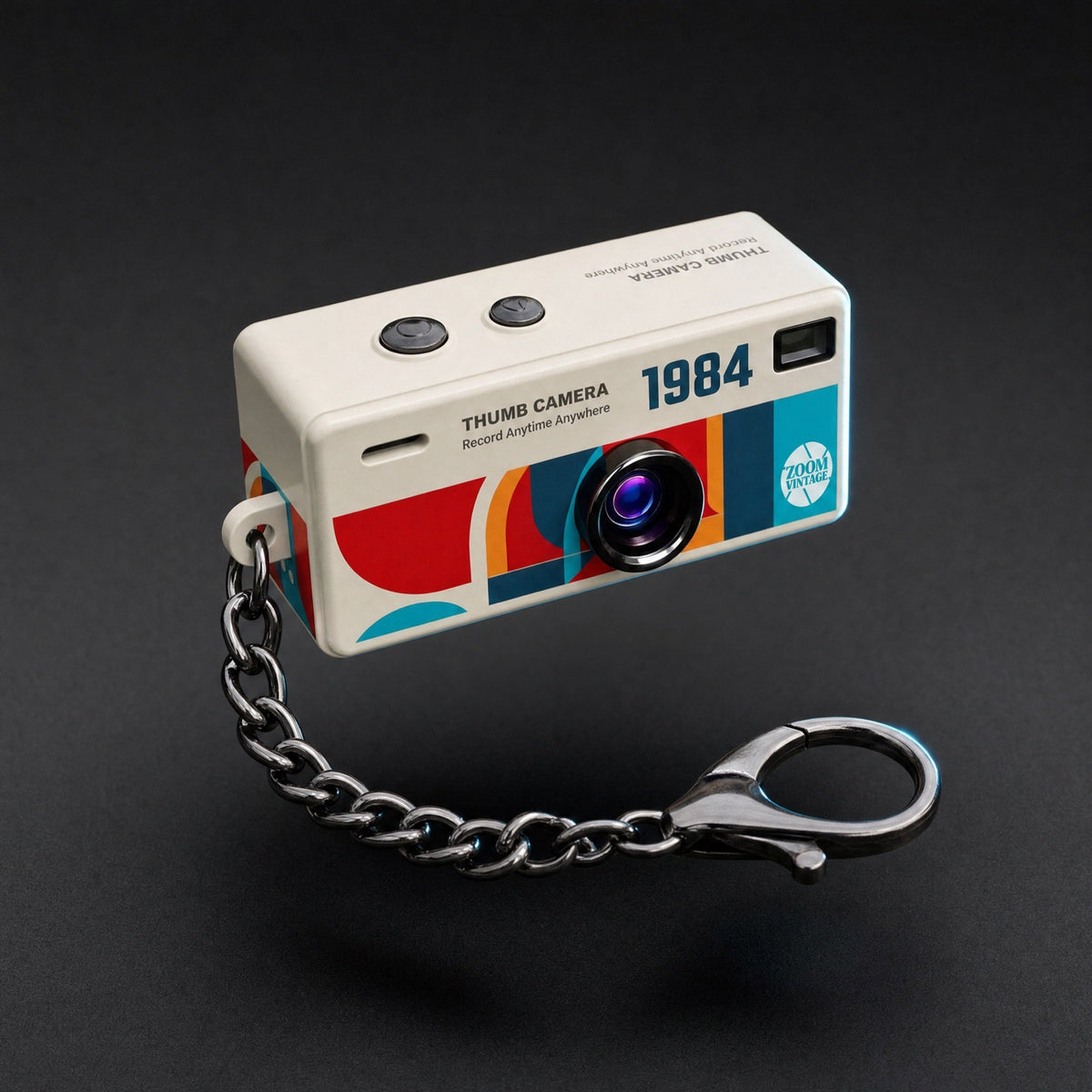 ZoomVintage RetroShot camera, studio hero shot